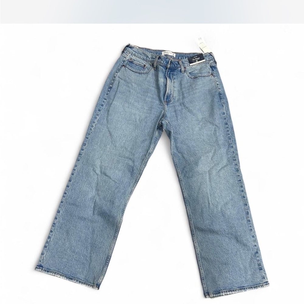 Abercrombie & Fitch Light Blue Baggy Jeans